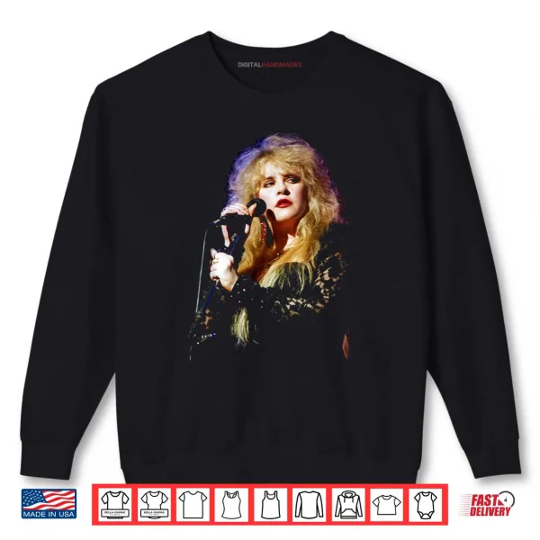Stevie Nicks Fleetwood Mac Singer Live 1990 Shirt 1 Sweatshirt Stevie Nicks Fleetwood Mac Singer Live 1990 Shirt