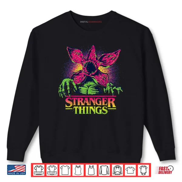 Sweatshirt Stranger Things Season 5 Retro Video Game Demogorgon Shirt