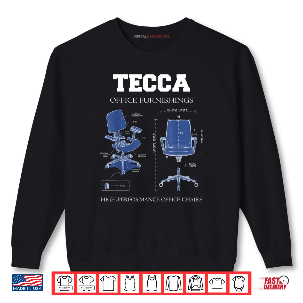 Tecca Office Furnishings High Performance Chairs Shirt Tecca Office Furnishings High Performance Chairs Shirt