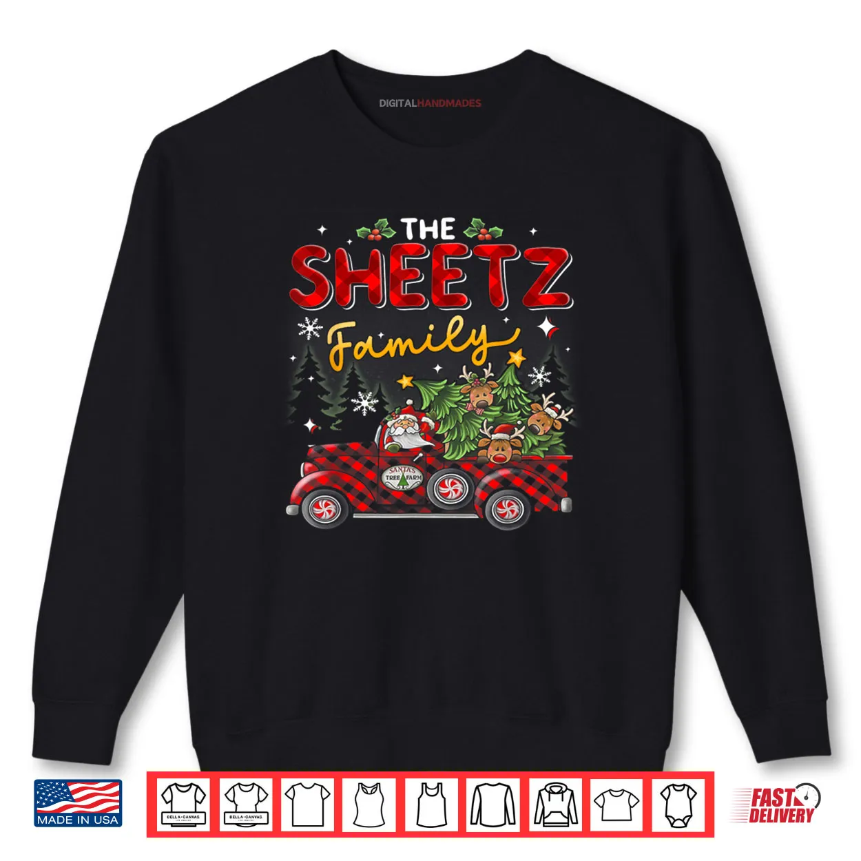 The Sheetz Family Christmas Matching Pajamas Group Shirt The Sheetz Family Christmas Matching Pajamas Group Shirt
