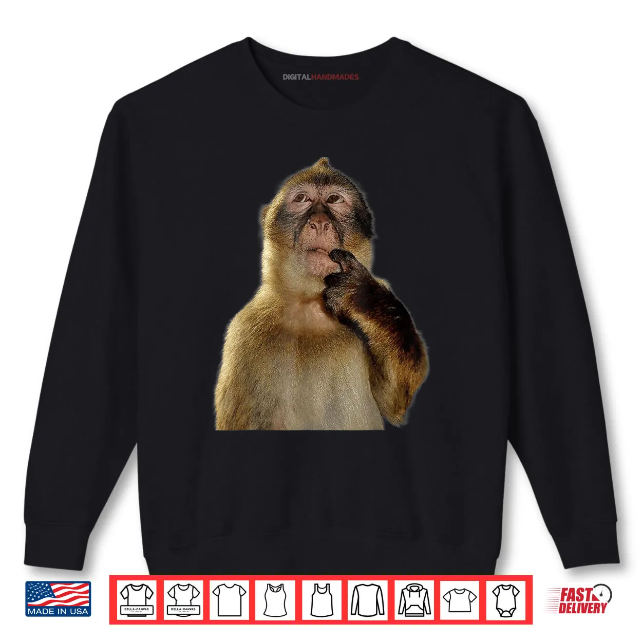 Thinking Monkey Meme Cute Shirt Thinking Monkey Meme Cute Shirt
