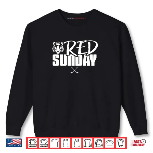 Sweatshirt Tiger Red Sunday Golf Shirt