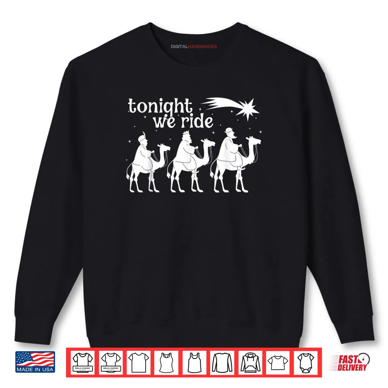 Tonight We Ride Christmas 3 Wise Men Christian Christmas Shirt Tonight We Ride Christmas 3 Wise Men Christian Christmas Shirt