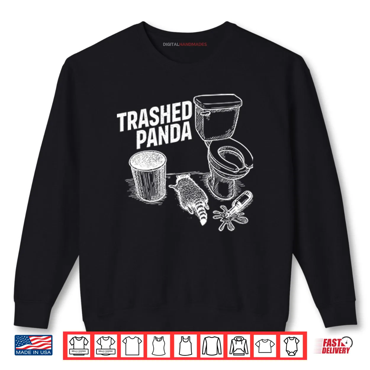 Trashed Panda Funny Drunk Racoon Shirt Trashed Panda Funny Drunk Racoon Shirt