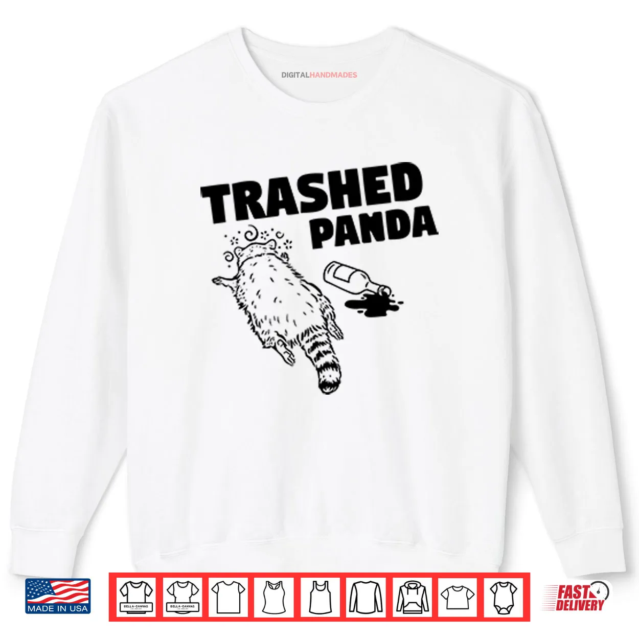 Trashed Panda Raccoon Gets Drunk Shirt Trashed Panda Raccoon Gets Drunk Shirt