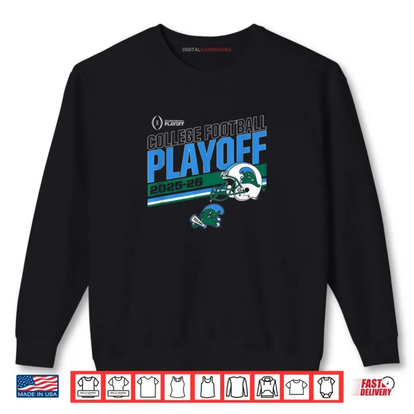 Sweatshirt Tulane Green Wave College Football Playoff Stripe 2025 Shirt
