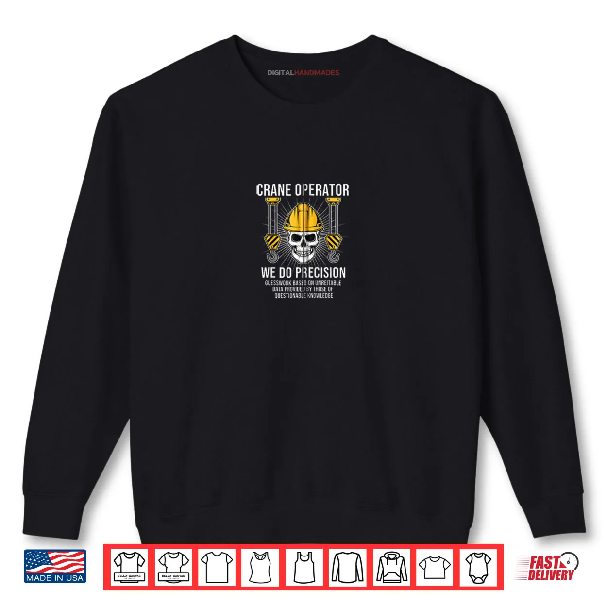 USA Crane Operator We Do Precision American Construction Shirt USA Crane Operator We Do Precision American Construction Shirt