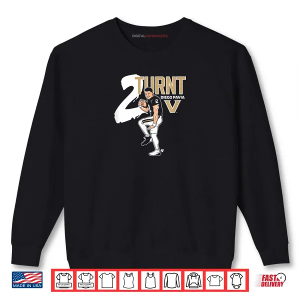 Sweatshirt Vanderbilt Football Diego Pavia 2 Turnt Vanderbilt All Shirt