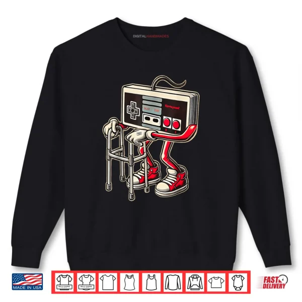 Video Game Controller with Walker Funny Gamer Gaming Shirt 1 Sweatshirt Video Game Controller with Walker Funny Gamer Gaming Shirt
