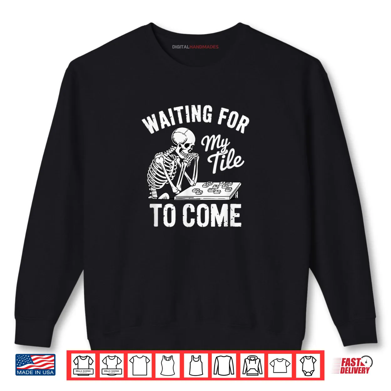 Waiting for My Tile to Come Mahjong Japanese Chinese Game Shirt Waiting for My Tile to Come Mahjong Japanese Chinese Game Shirt