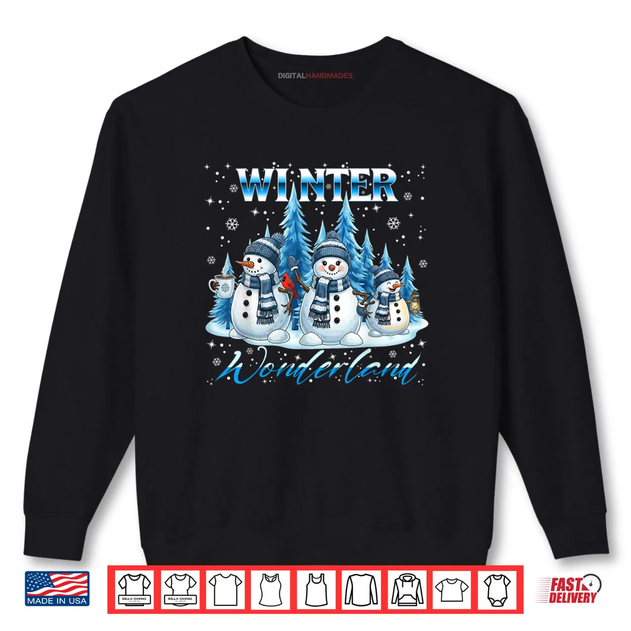 Winter Wonderland Snowman Family Snowflake Cozy Winter Scene Shirt Winter Wonderland Snowman Family Snowflake Cozy Winter Scene Shirt