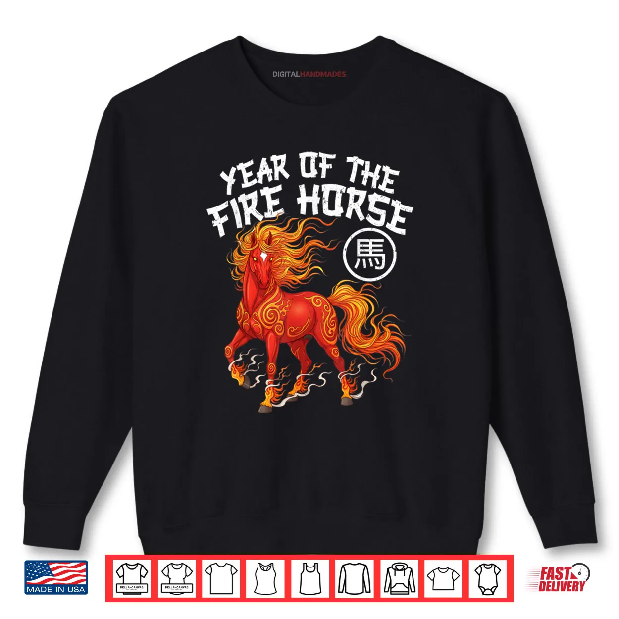 Year of The Fire Horse Chinese New Year 2026 Zodiac Horse Shirt Year of The Fire Horse Chinese New Year 2026 Zodiac Horse Shirt