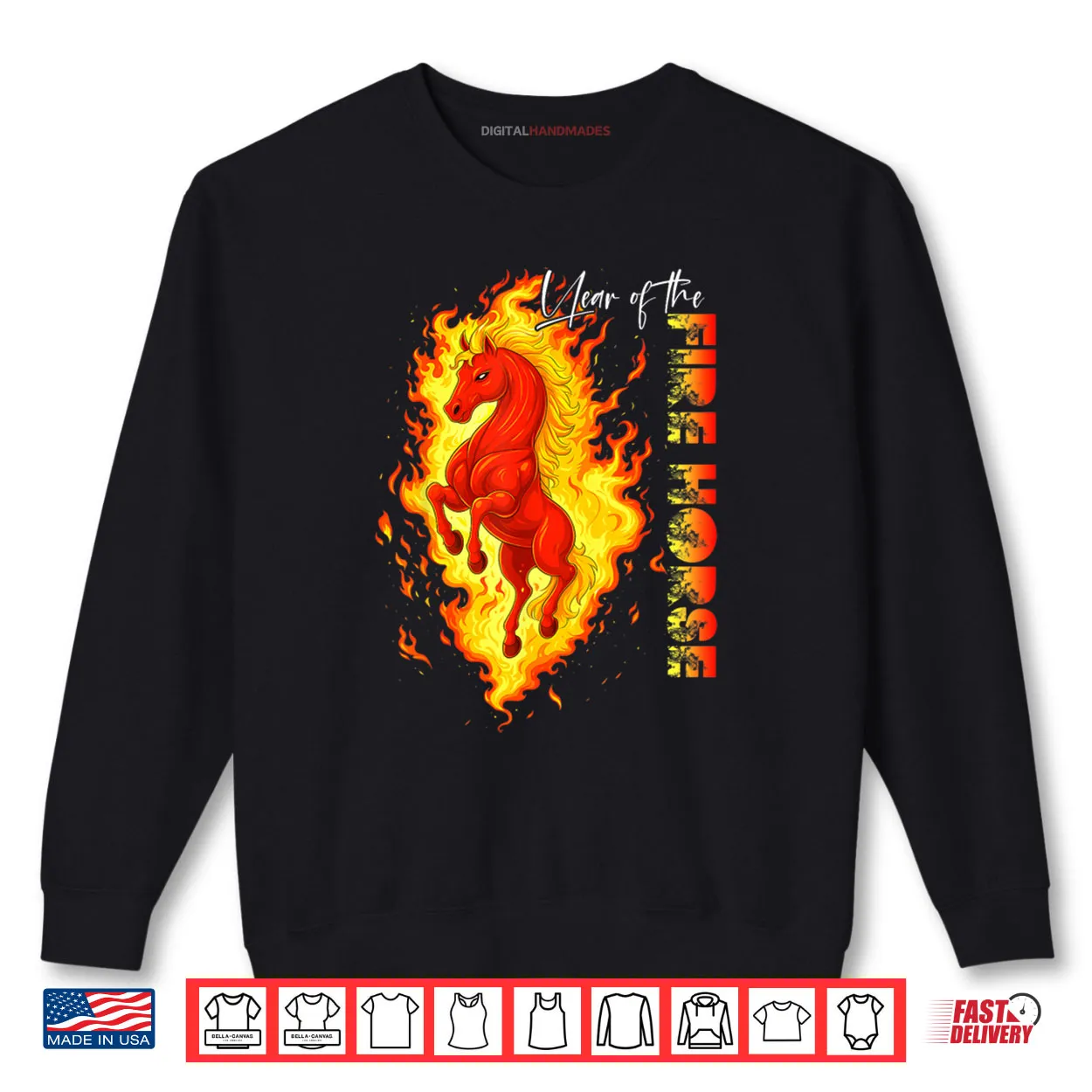 Year of The Fire Horse Happy Chinese Lunar New Year 2026 Shirt Year of The Fire Horse Happy Chinese Lunar New Year 2026 Shirt