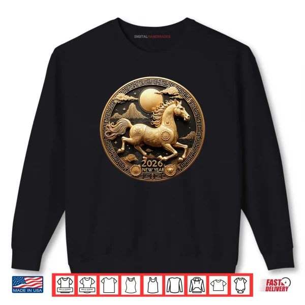 Sweatshirt Year of The Horse 2026 Happy Chinese New Year 2026 Shirt