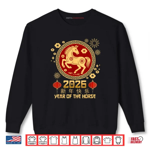 Sweatshirt Year of The Horse 2026 Lunar New Year Chinese New Year 2026 Shirt