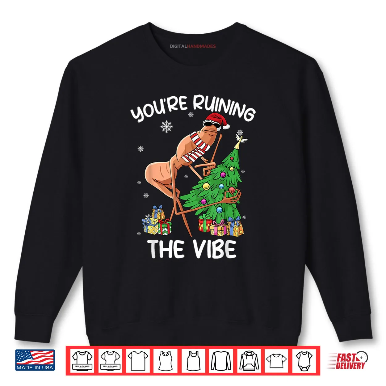 You’re Ruining The Vibe Christmas Marcus The Worm Xmas Shirt You’re Ruining The Vibe Christmas Marcus The Worm Xmas Shirt