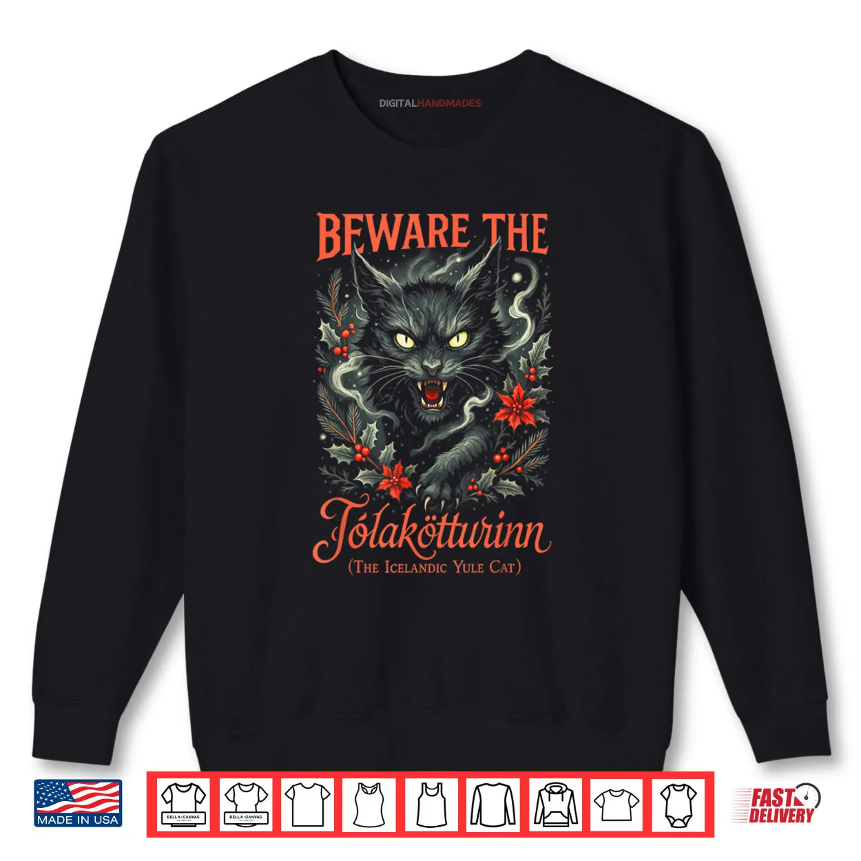 Yule Cat Christmas Jolakotturinn Mystical Icelandic Folklore Shirt Yule Cat Christmas Jolakotturinn Mystical Icelandic Folklore Shirt