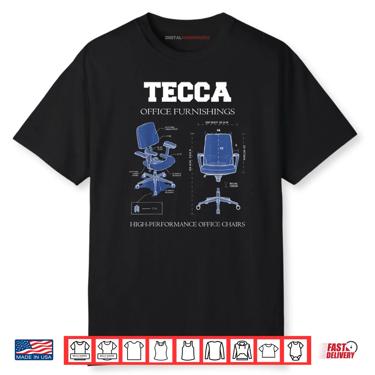 Tecca Office Furnishings High Performance Chairs Shirt Tecca Office Furnishings High Performance Chairs Shirt