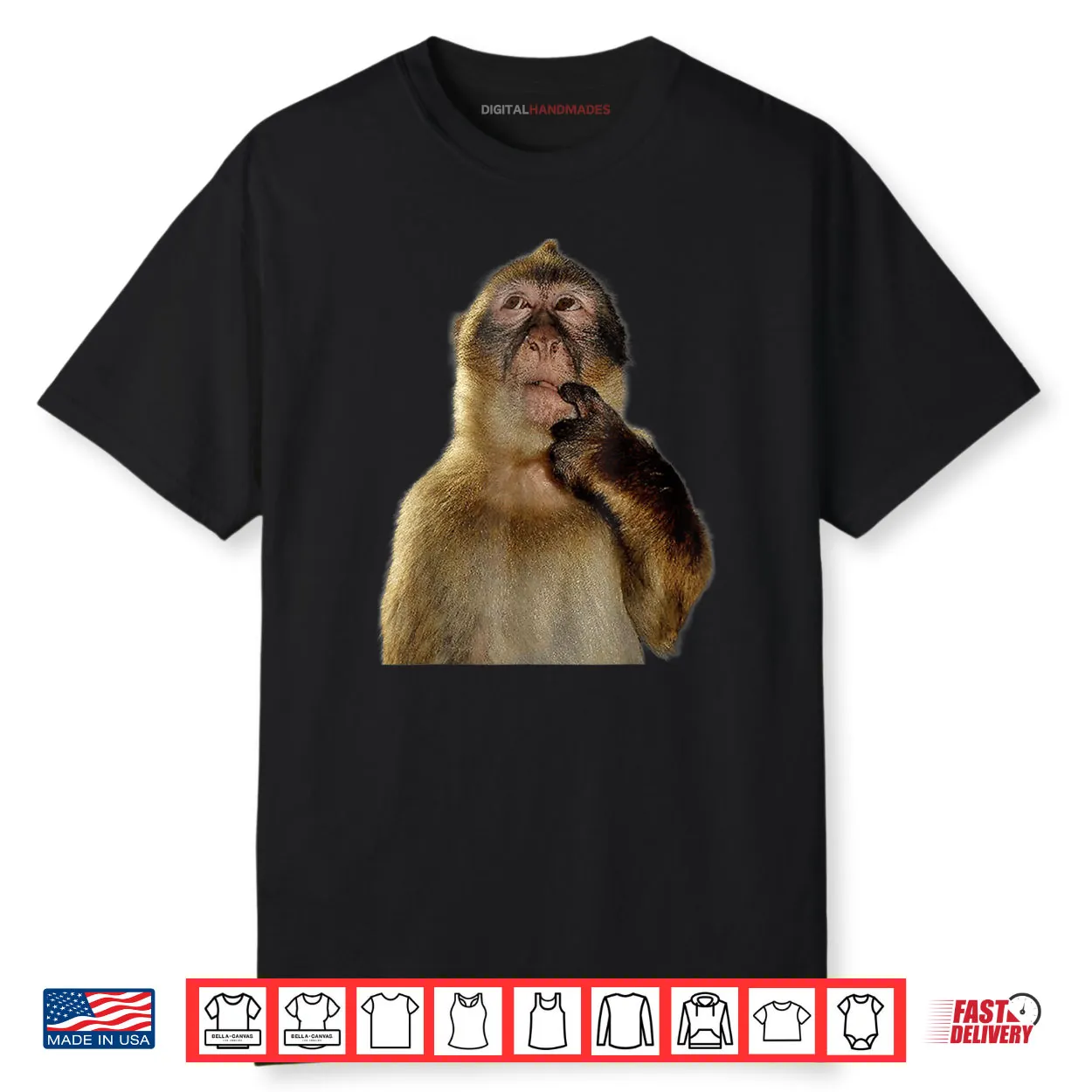 Thinking Monkey Meme Cute Shirt Thinking Monkey Meme Cute Shirt