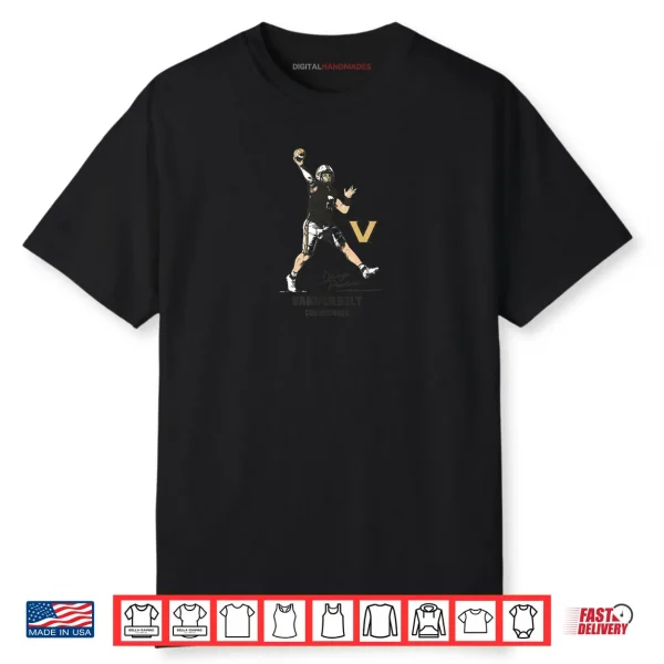 Vanderbilt Football Diego Pavia Superstar Pose Vanderbilt Shirt