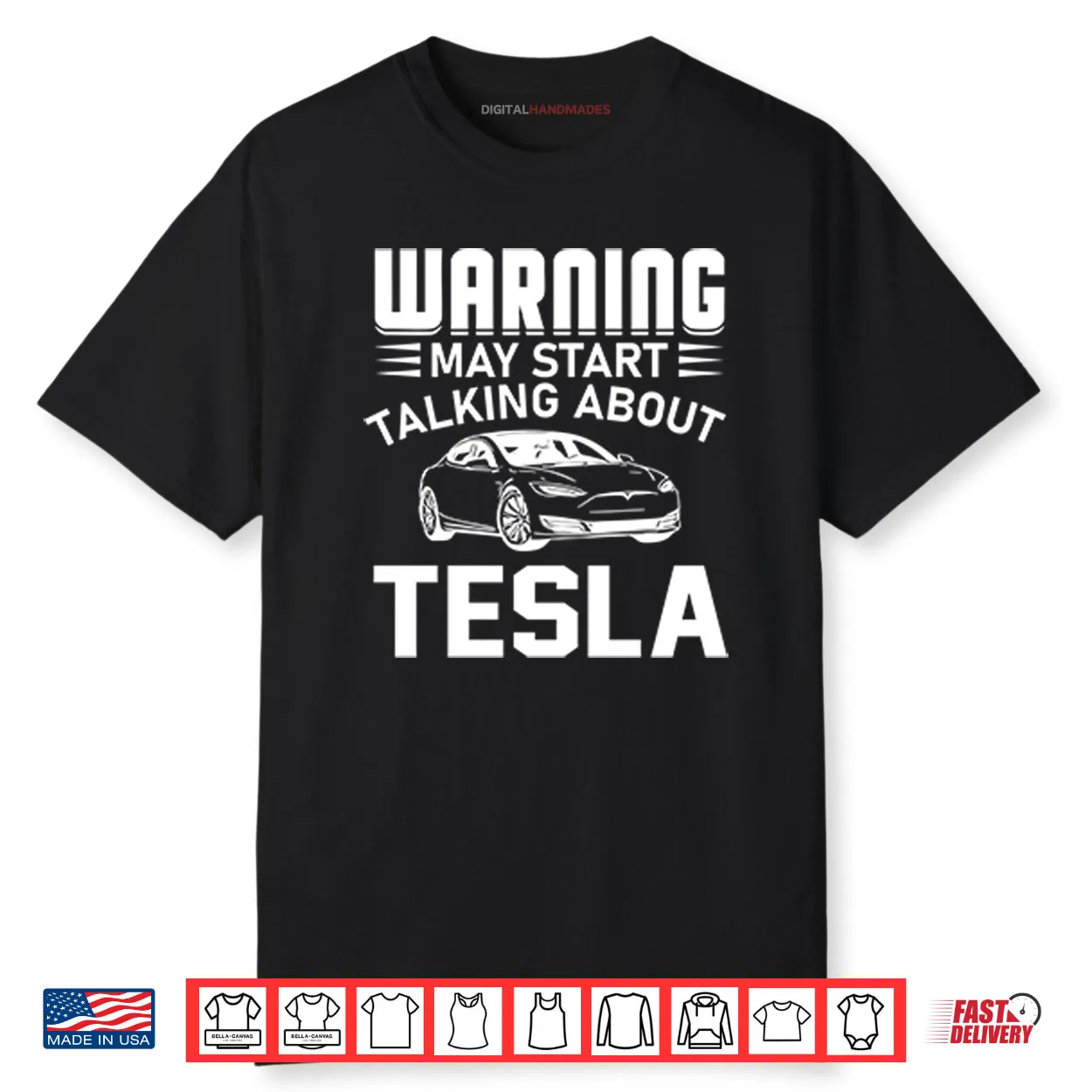 Warning May Start Talking About Tesla Shirt Warning May Start Talking About Tesla Shirt