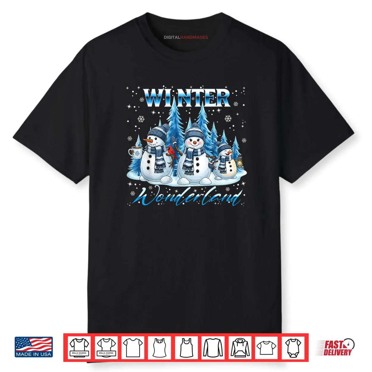 Winter Wonderland Snowman Family Snowflake Cozy Winter Scene Shirt Winter Wonderland Snowman Family Snowflake Cozy Winter Scene Shirt