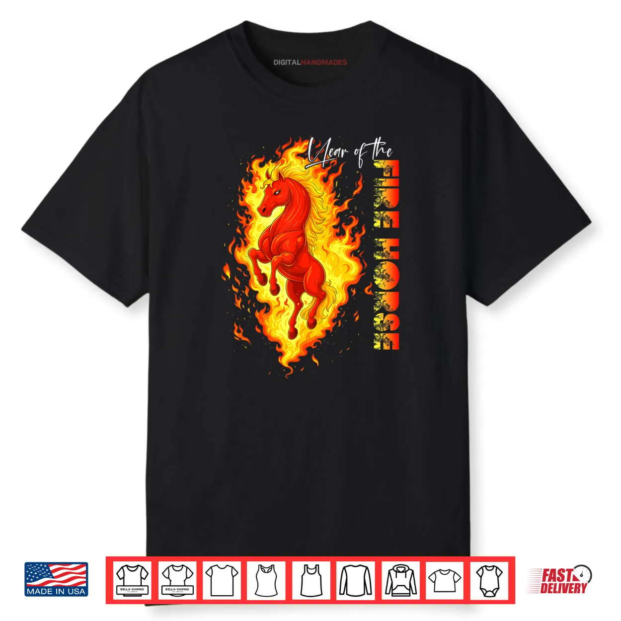 Year of The Fire Horse Happy Chinese Lunar New Year 2026 Shirt Year of The Fire Horse Happy Chinese Lunar New Year 2026 Shirt