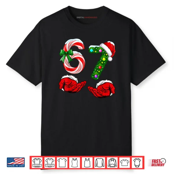 67 Christmas 6 7 Meme Pajamas Holiday Gen Alpha Slang Shirt