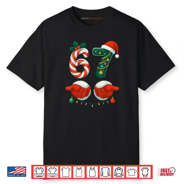 67 Christmas 6 7 Meme Pajamas Holiday Gen Alpha Slang Shirt