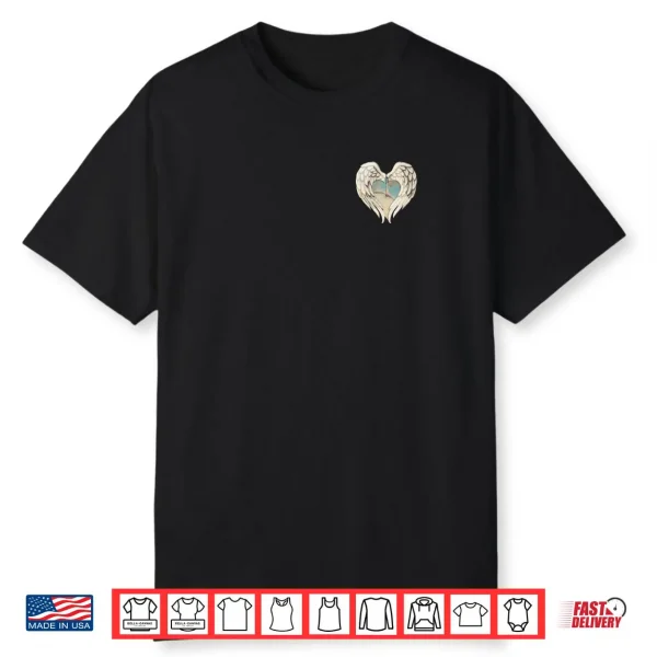 Angel Heart Rustic Graphic Love Remembrance Shirt