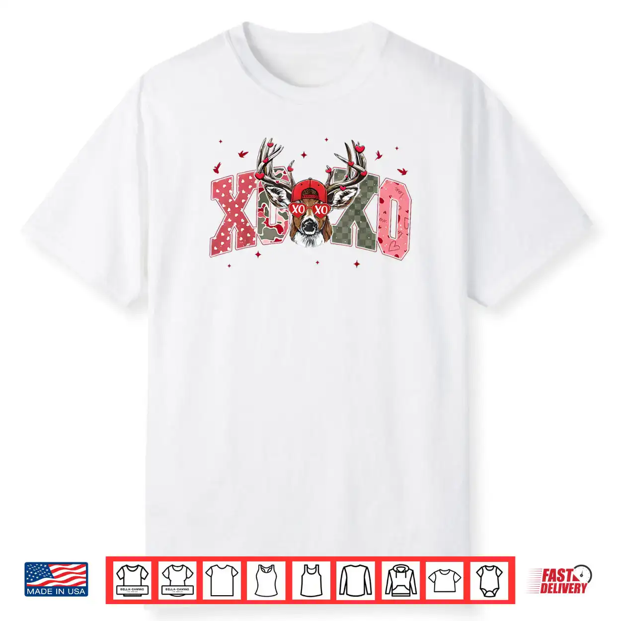 Camo XOXO Valentine Buck Deer Hunting Shirt Camo XOXO Valentine Buck Deer Hunting Shirt