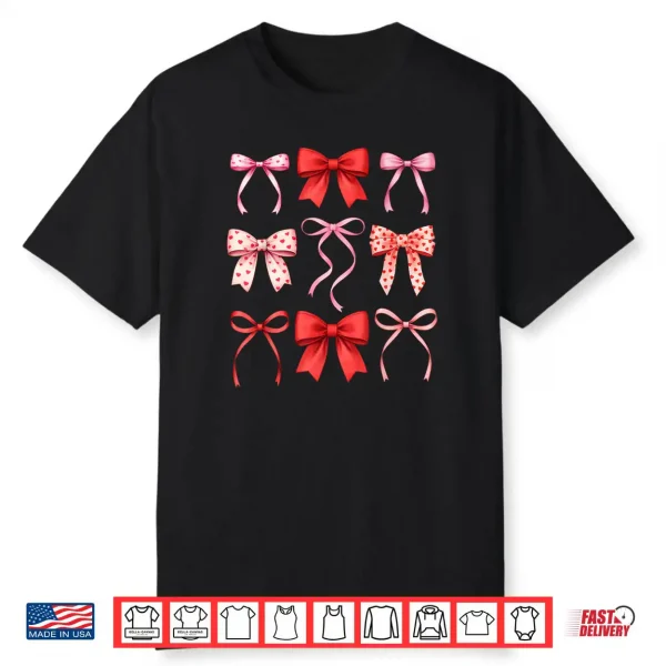 Cute Coquette Bows Valentines Day Shirt