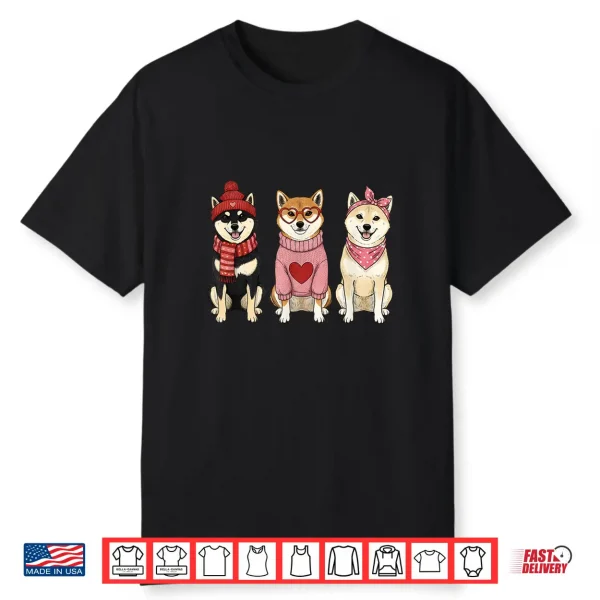 Cute Shiba Inu Valentine Dog Shirt