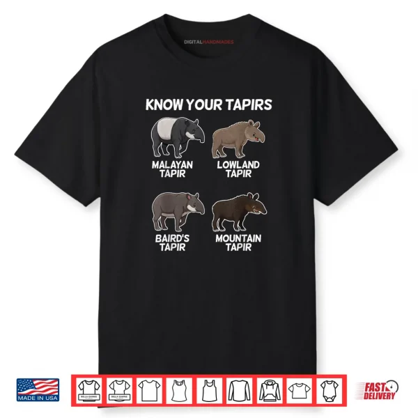 Cute Tapir Design Animal Tapir Lovers Shirt