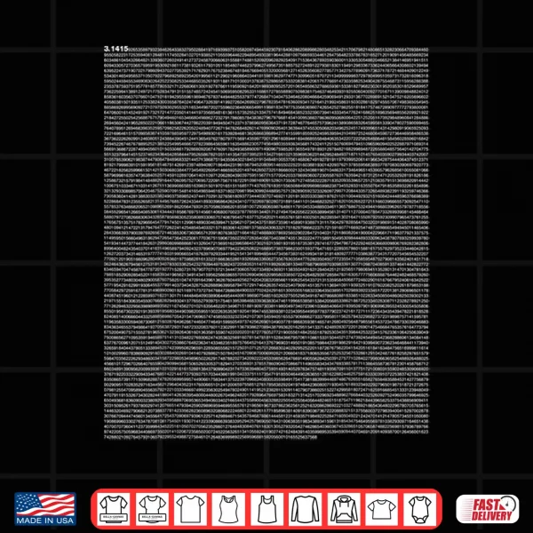 Design 10000 Digits Pi Sign Math Mathematics Pi Day Shirt