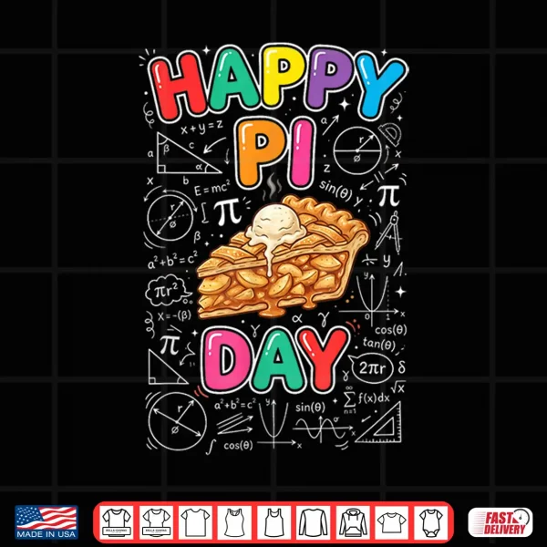 Design 3.14 PI Day Pie Day Pi Symbol for Math Teacher Kids Shirt