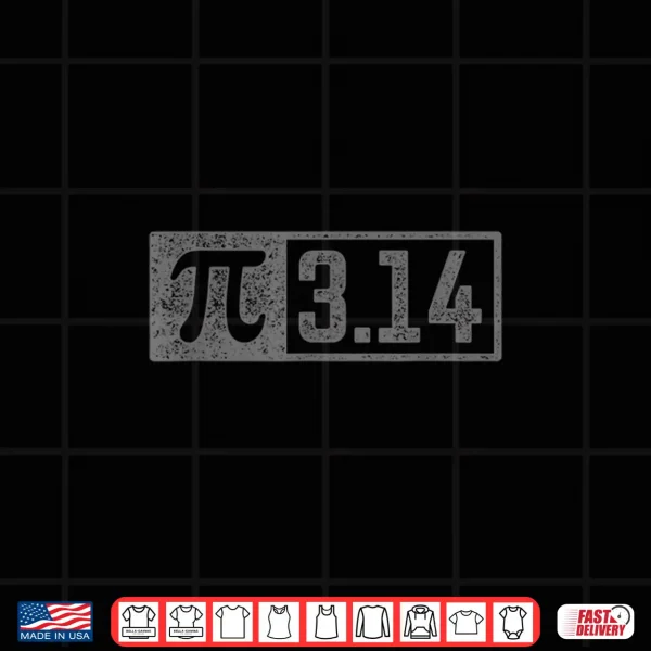 Design 3.14 Pi Digits Vintage 3.14 Pi Math Teacher Happy Pi Day Shirt