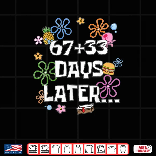 67+33 Days of School Kids 100th Day 67 Days Later Shirt 4 Design 67 33 Days of School Kids 100th Day 67 Days Later Shirt