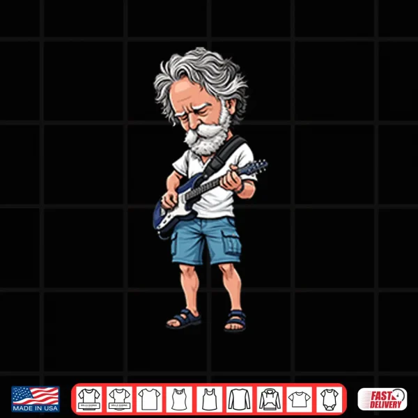 Design Bob Weir Guitar Illustration Shirt