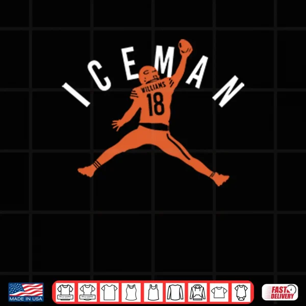 Design Caleb Williams Iceman 18 Jumpman Shirt