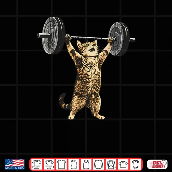 Design Cat Gym Deadlift Cat Meme Shirt