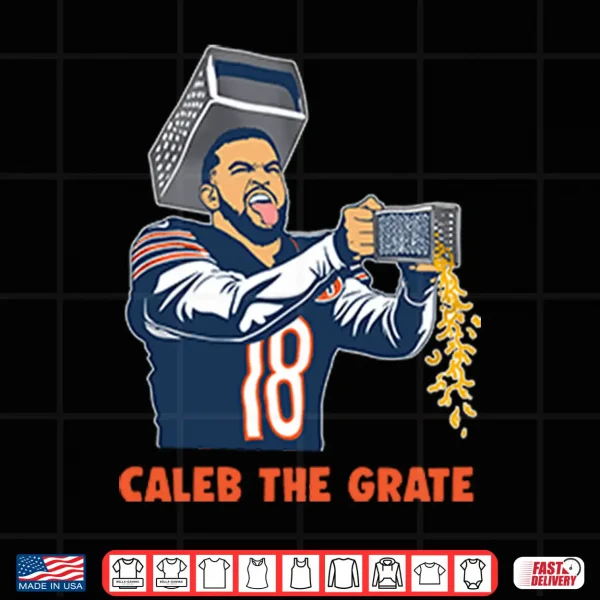 Design Chicago Football Caleb Cheese Grater Caleb The Grate Shirt