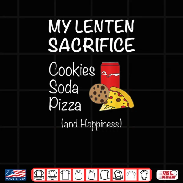 Design Christian Tee Give Up Junk Food for Ash Wednesday Lent Shirt