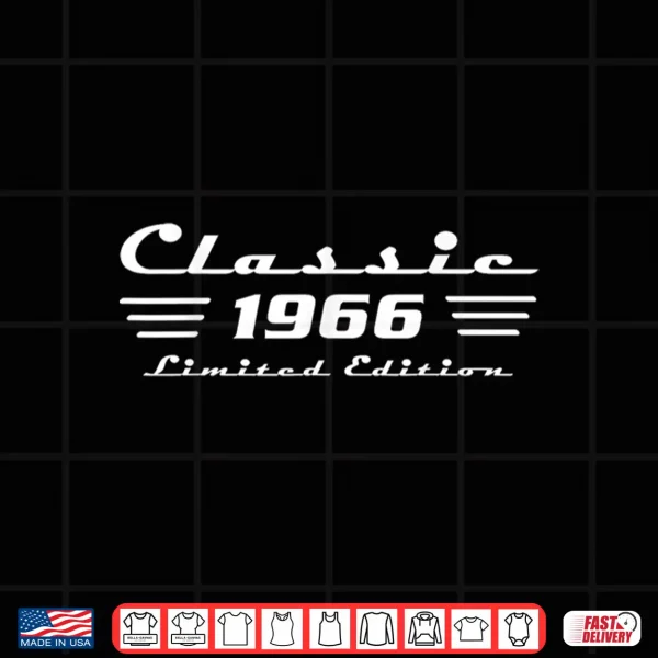 Design Classic 60 Birthday Decorations Men 60yr 1966 60th Birthday Shirt
