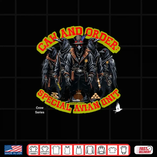 Design Crow Apparel Special Avian Unit Tactical Bird Squad Shirt