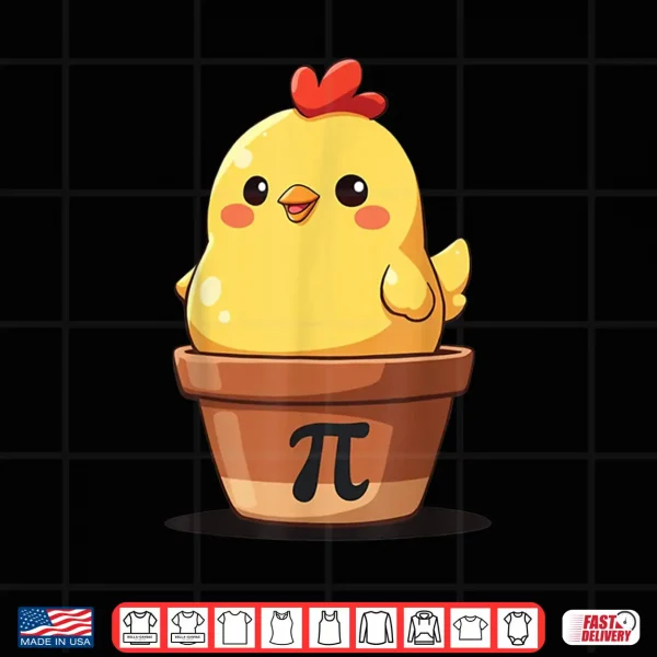 Design Cute Chicken Pot Pi Day Pie Math Teachers Lover 3.14 Shirt