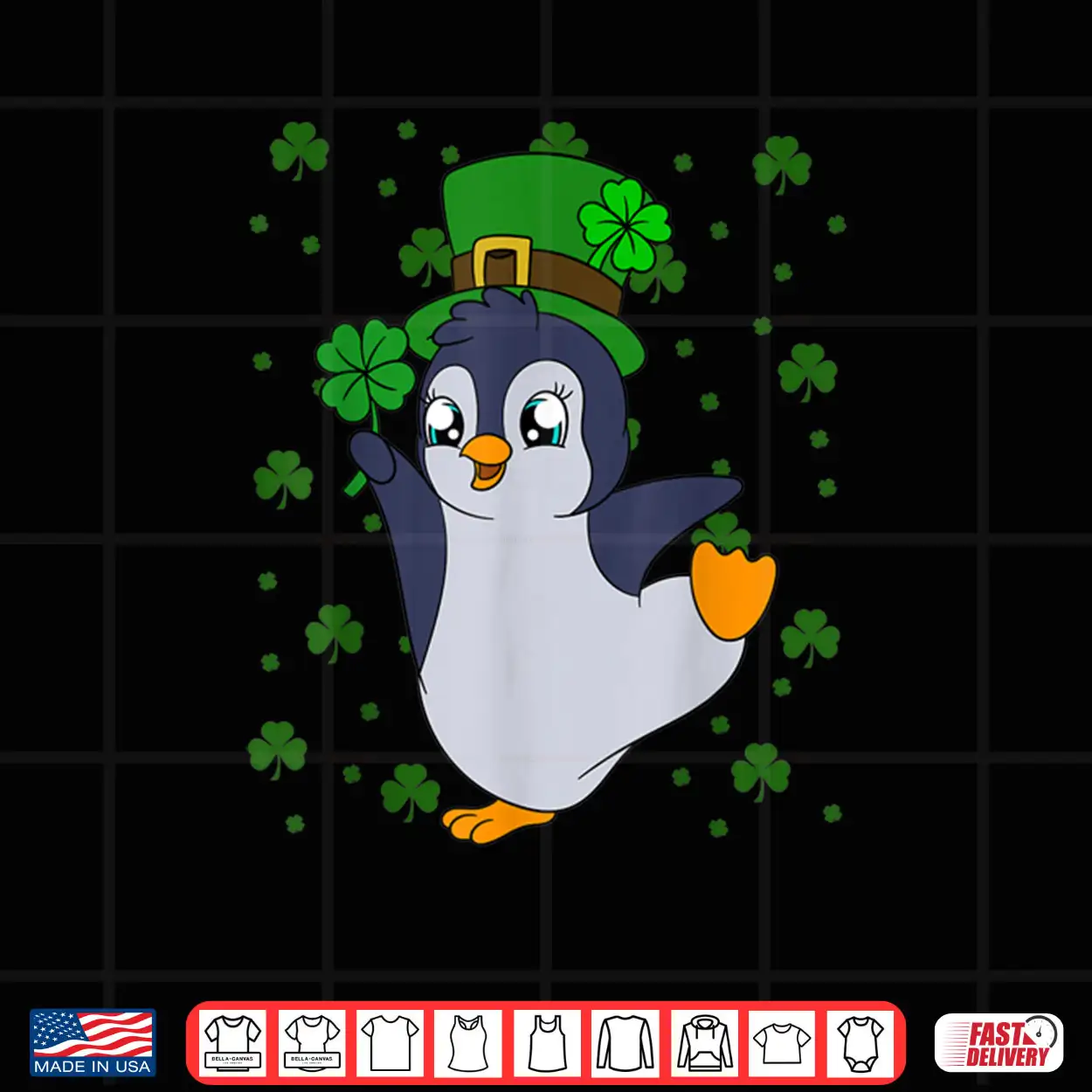Cute Penguin Shamrocks Saint Patrick’s Day Penguin Shirt Cute Penguin Shamrocks Saint Patrick’s Day Penguin Shirt