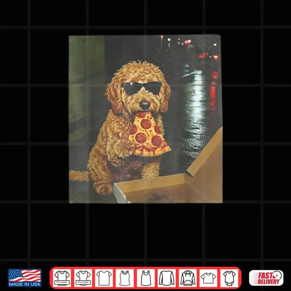 Dog Eating Pizza Goldendoodle Meme Shirt 4 Design Dog Eating Pizza Goldendoodle Meme Shirt