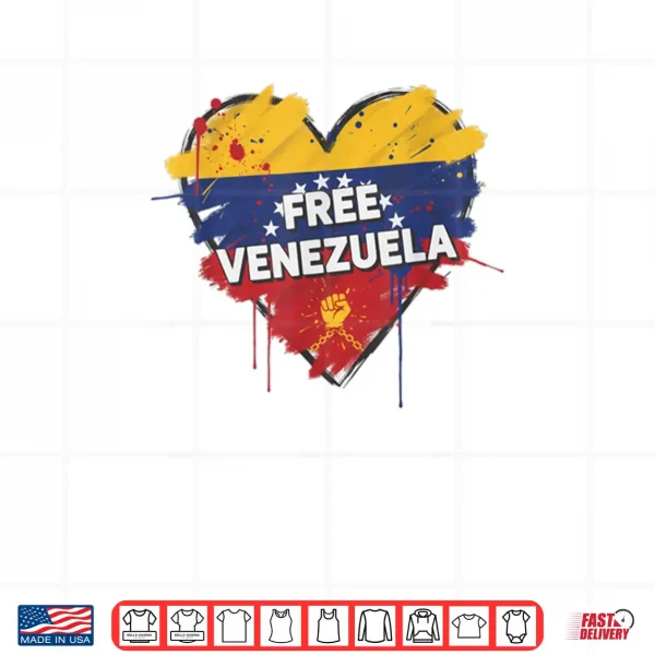 Design Free Venezuela Flag Patriotic Funny Venezuela Libre Freedom Shirt