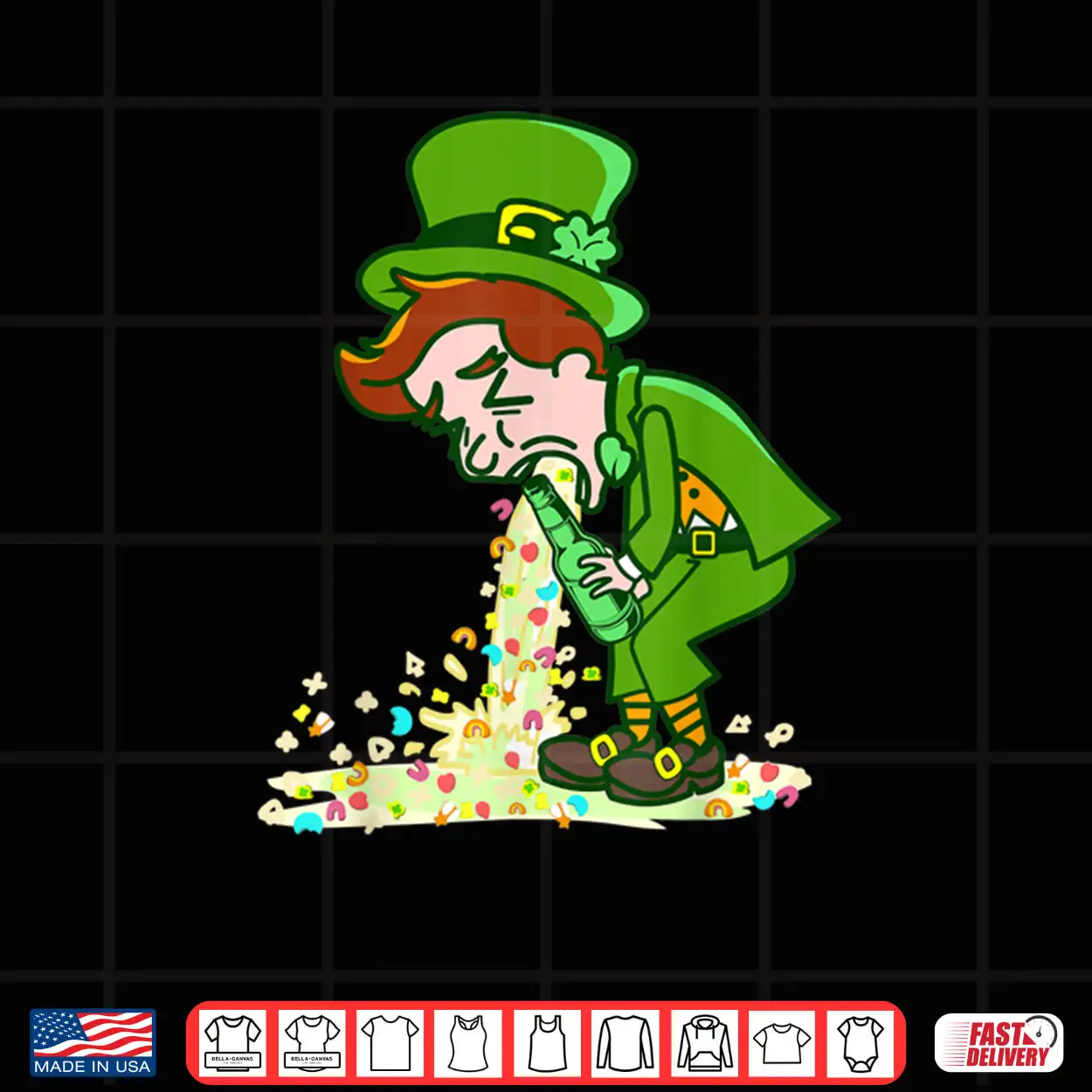 Funny St Patricks Day Puking Leprechaun Shirt Drinking Tee Shirt Funny St Patricks Day Puking Leprechaun Shirt Drinking Tee Shirt